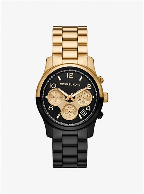 michael kors runway twist watch two tone|Michael Kors runway two tone.